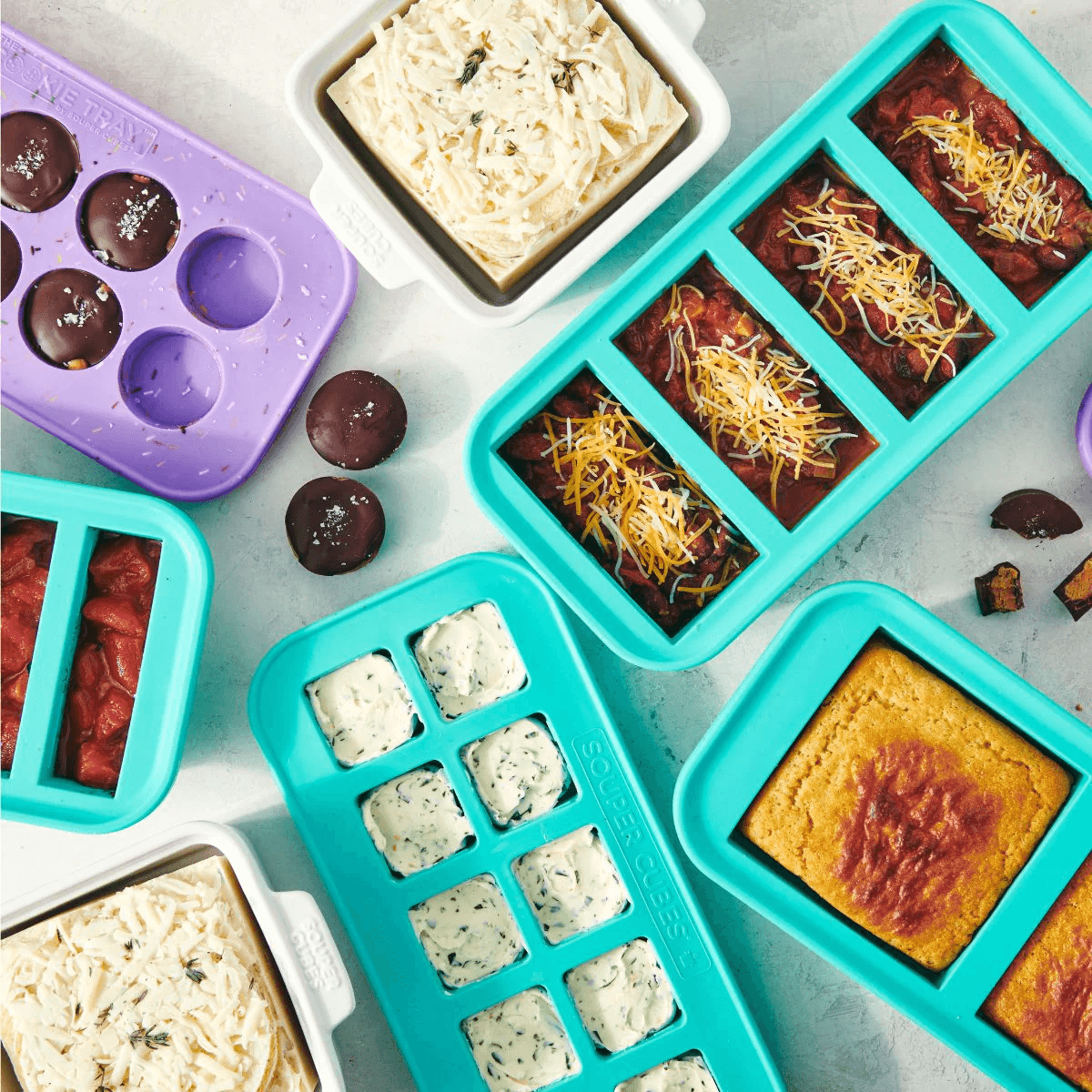 Souper Cubes 1-Cup Silicone Freezer Tray (2-Pack)