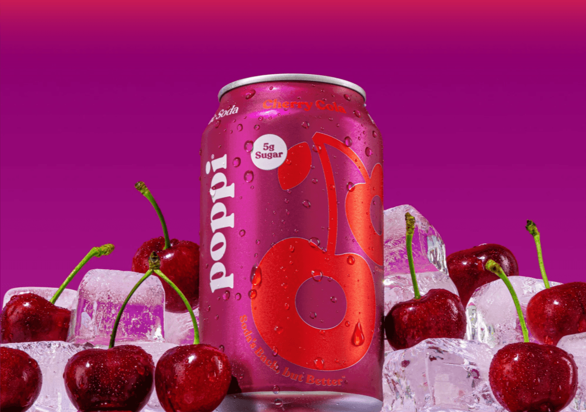 Poppi Prebiotic Soda Cherry Limeade (12-Pack)