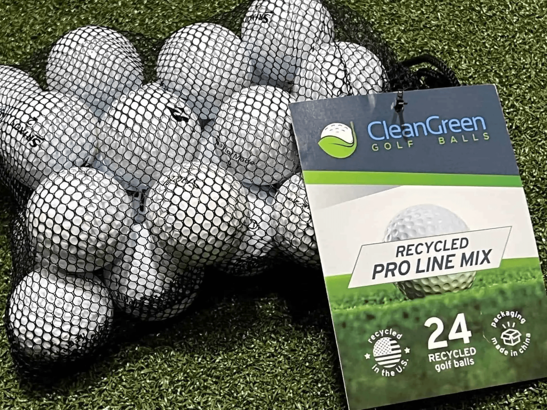 Clean Green Golf Balls Mint Condition Dozen
