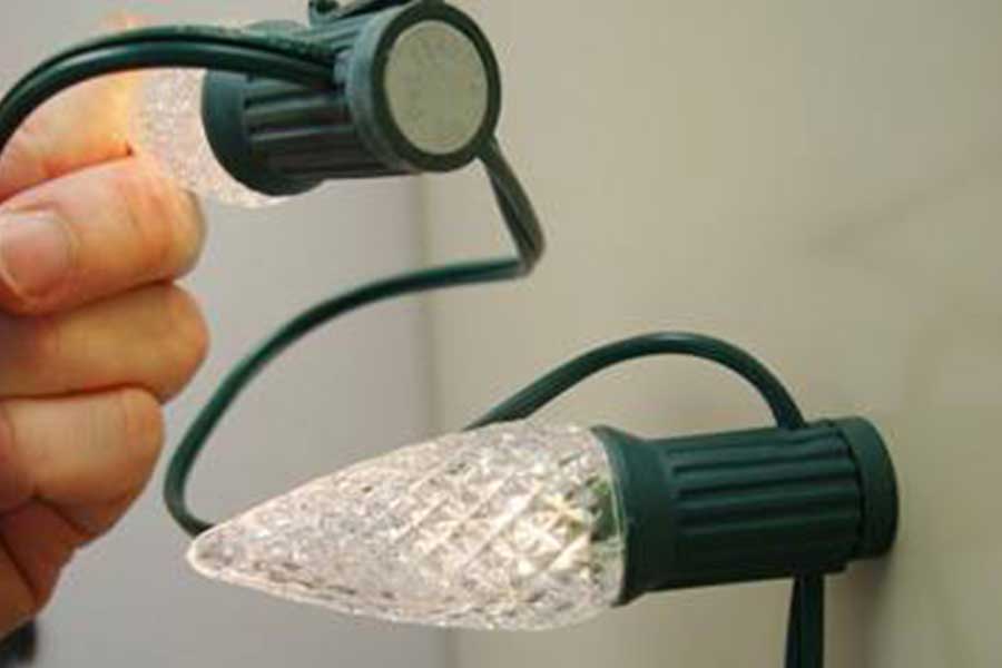 Lite-Netics Magnetic Christmas Lights 25ft Warm White